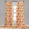 image:imageAmbesonne Abstract Curtains British Tartan Celtic Pattern with Vertical Horizontal Symmetric Stripes Image Window Treatments 2 Panel Set for Living Room Bedroom Pair of  28 x 63 Black WhiteScarlet Yellow