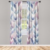 image:imageAmbesonne Abstract Curtains British Tartan Celtic Pattern with Vertical Horizontal Symmetric Stripes Image Window Treatments 2 Panel Set for Living Room Bedroom Pair of  28 x 63 Black WhiteLilac Lavender Blue Ivory