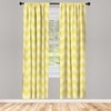 image:imageAmbesonne Abstract Curtains British Tartan Celtic Pattern with Vertical Horizontal Symmetric Stripes Image Window Treatments 2 Panel Set for Living Room Bedroom Pair of  28 x 63 Black WhitePale Yellow