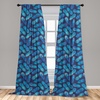 image:imageAmbesonne Abstract Curtains British Tartan Celtic Pattern with Vertical Horizontal Symmetric Stripes Image Window Treatments 2 Panel Set for Living Room Bedroom Pair of  28 x 63 Black WhitePale Blue