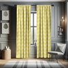 image:imageAmbesonne Abstract Curtains British Tartan Celtic Pattern with Vertical Horizontal Symmetric Stripes Image Window Treatments 2 Panel Set for Living Room Bedroom Pair of  28 x 63 Black WhitePale Yellow