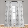 image:imageAmbesonne Abstract Curtains Circles Pattern in Minimal Modern Retro Atomic Mid Century Vintage Window Treatments 2 Panel Set for Living Room Bedroom Pair of  28 x 63 Pale Grey and Dark Coral