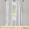image:imageAmbesonne Abstract Curtains Circles Pattern in Minimal Modern Retro Atomic Mid Century Vintage Window Treatments 2 Panel Set for Living Room Bedroom Pair of  28 x 63 Pale Grey and Dark Coral