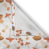 image:imageAmbesonne Abstract Kitchen Curtains Absurd Vector Smoky Wavy Floral Design Rainbow Alike Stripes and Lines Print Window Drapes 2 Panel Set for Kitchen Cafe Decor 55 x 39 White MulticolorWarm Taupe Brown and Coral