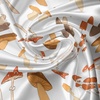 image:imageAmbesonne Abstract Kitchen Curtains Absurd Vector Smoky Wavy Floral Design Rainbow Alike Stripes and Lines Print Window Drapes 2 Panel Set for Kitchen Cafe Decor 55 x 39 White MulticolorWarm Taupe Brown and Coral