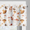 image:imageAmbesonne Abstract Kitchen Curtains Absurd Vector Smoky Wavy Floral Design Rainbow Alike Stripes and Lines Print Window Drapes 2 Panel Set for Kitchen Cafe Decor 55 x 39 White MulticolorWarm Taupe Brown and Coral