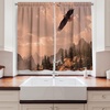image:imageAmbesonne Abstract Kitchen Curtains Absurd Vector Smoky Wavy Floral Design Rainbow Alike Stripes and Lines Print Window Drapes 2 Panel Set for Kitchen Cafe Decor 55 x 39 White MulticolorRose Green