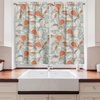 image:imageAmbesonne Abstract Kitchen Curtains Absurd Vector Smoky Wavy Floral Design Rainbow Alike Stripes and Lines Print Window Drapes 2 Panel Set for Kitchen Cafe Decor 55 x 39 White MulticolorTurquoise Coconut