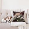 image:imageAmbesonne Abstract Throw Decorative Pillow Cover Home amp Living Room Geometric Composition Colorful Striped Dotted Rhombus Decorative Square Accent Cushion Pillow Case 20 X 20 Purple White GreyMaroon Grey