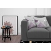 image:imageAmbesonne Abstract Throw Decorative Pillow Cover Home amp Living Room Geometric Composition Colorful Striped Dotted Rhombus Decorative Square Accent Cushion Pillow Case 20 X 20 Purple White GreyPurple White Grey