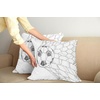 image:imageAmbesonne Animal Throw Pillow Cushion Cover Flamingos Print of Long Leged Love Birds Feathers Romance Brushstroke Splash Watercolor Decorative Square Accent Pillow Case 18 X 18 Pink Blue PurpleWhite Black