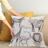 image:imageAmbesonne Animal Throw Pillow Cushion Cover Flamingos Print of Long Leged Love Birds Feathers Romance Brushstroke Splash Watercolor Decorative Square Accent Pillow Case 18 X 18 Pink Blue PurpleCream Brown