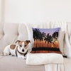 image:imageAmbesonne Animal Throw Pillow Cushion Cover Flamingos Print of Long Leged Love Birds Feathers Romance Brushstroke Splash Watercolor Decorative Square Accent Pillow Case 18 X 18 Pink Blue PurpleMauve Black