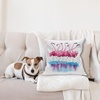 image:imageAmbesonne Animal Throw Pillow Cushion Cover Flamingos Print of Long Leged Love Birds Feathers Romance Brushstroke Splash Watercolor Decorative Square Accent Pillow Case 18 X 18 Pink Blue PurplePink Blue Purple