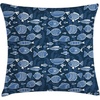 image:imageAmbesonne Animal Throw Pillow Cushion Cover Flamingos Print of Long Leged Love Birds Feathers Romance Brushstroke Splash Watercolor Decorative Square Accent Pillow Case 18 X 18 Pink Blue PurpleBlue Indigo Royal Blue