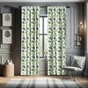 image:imageAmbesonne Animals Curtains Urban Jungle Themed Modern Boho Detail Roundy Fox Elephant Tiger Print Window Treatments 2 Panel Set for Living Room Bedroom Pair of  28 x 63 Dark Orange Teal BeigeOlive Green and Lime Green