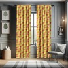image:imageAmbesonne Animals Curtains Urban Jungle Themed Modern Boho Detail Roundy Fox Elephant Tiger Print Window Treatments 2 Panel Set for Living Room Bedroom Pair of  28 x 63 Dark Orange Teal BeigeOrange Green
