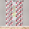 image:imageAmbesonne Animals Curtains Urban Jungle Themed Modern Boho Detail Roundy Fox Elephant Tiger Print Window Treatments 2 Panel Set for Living Room Bedroom Pair of  28 x 63 Dark Orange Teal BeigeGrey Red