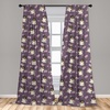 image:imageAmbesonne Animals Curtains Urban Jungle Themed Modern Boho Detail Roundy Fox Elephant Tiger Print Window Treatments 2 Panel Set for Living Room Bedroom Pair of  28 x 63 Dark Orange Teal BeigeEggplant