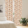 image:imageAmbesonne Animals Curtains Urban Jungle Themed Modern Boho Detail Roundy Fox Elephant Tiger Print Window Treatments 2 Panel Set for Living Room Bedroom Pair of  28 x 63 Dark Orange Teal BeigeBeige Brown and Cocoa