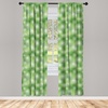 image:imageAmbesonne Animals Curtains Urban Jungle Themed Modern Boho Detail Roundy Fox Elephant Tiger Print Window Treatments 2 Panel Set for Living Room Bedroom Pair of  28 x 63 Dark Orange Teal BeigeWhite Green