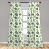 image:imageAmbesonne Animals Curtains Urban Jungle Themed Modern Boho Detail Roundy Fox Elephant Tiger Print Window Treatments 2 Panel Set for Living Room Bedroom Pair of  28 x 63 Dark Orange Teal BeigeOlive Green and Lime Green