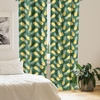 image:imageAmbesonne Animals Curtains Urban Jungle Themed Modern Boho Detail Roundy Fox Elephant Tiger Print Window Treatments 2 Panel Set for Living Room Bedroom Pair of  28 x 63 Dark Orange Teal BeigeGreen Fern