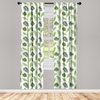 image:imageAmbesonne Animals Curtains Urban Jungle Themed Modern Boho Detail Roundy Fox Elephant Tiger Print Window Treatments 2 Panel Set for Living Room Bedroom Pair of  28 x 63 Dark Orange Teal BeigeOlive Green and Lime Green