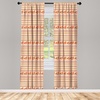 image:imageAmbesonne Animals Curtains Urban Jungle Themed Modern Boho Detail Roundy Fox Elephant Tiger Print Window Treatments 2 Panel Set for Living Room Bedroom Pair of  28 x 63 Dark Orange Teal BeigeOrange White