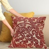 image:imageAmbesonne Antique Throw Pillow Cushion Cover Thai Culture Vector Abstract Background Flower Pattern Design Art Illustration Print Decorative Square Accent Pillow Case 24 X 24 RubyRuby