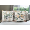 image:imageAmbesonne Antique Throw Pillow Cushion Cover Thai Culture Vector Abstract Background Flower Pattern Design Art Illustration Print Decorative Square Accent Pillow Case 24 X 24 RubyCinnamon Blue Grey Green