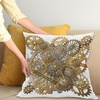 image:imageAmbesonne Antique Throw Pillow Cushion Cover Thai Culture Vector Abstract Background Flower Pattern Design Art Illustration Print Decorative Square Accent Pillow Case 24 X 24 RubyOrange Brown