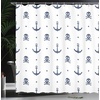 image:imageAmbesonne Birds Shower Curtain Cheerful Happy Birds Singing on Lively Tree Branches with Colorful Spring Leaves Cloth Fabric Bathroom Decor Set with Hooks 69 W x 70 L Eggshell MulticolorNavy Blue