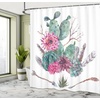 image:imageAmbesonne Birds Shower Curtain Cheerful Happy Birds Singing on Lively Tree Branches with Colorful Spring Leaves Cloth Fabric Bathroom Decor Set with Hooks 69 W x 70 L Eggshell MulticolorGreen Pink Brown