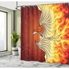 image:imageAmbesonne Birds Shower Curtain Cheerful Happy Birds Singing on Lively Tree Branches with Colorful Spring Leaves Cloth Fabric Bathroom Decor Set with Hooks 69 W x 70 L Eggshell MulticolorOrange and Yellow