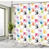 image:imageAmbesonne Birds Shower Curtain Cheerful Happy Birds Singing on Lively Tree Branches with Colorful Spring Leaves Cloth Fabric Bathroom Decor Set with Hooks 69 W x 70 L Eggshell MulticolorYellow Teal and Red