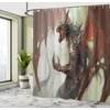 image:imageAmbesonne Birds Shower Curtain Cheerful Happy Birds Singing on Lively Tree Branches with Colorful Spring Leaves Cloth Fabric Bathroom Decor Set with Hooks 69 W x 70 L Eggshell MulticolorRed Brown