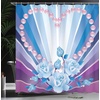 image:imageAmbesonne Birds Shower Curtain Cheerful Happy Birds Singing on Lively Tree Branches with Colorful Spring Leaves Cloth Fabric Bathroom Decor Set with Hooks 69 W x 70 L Eggshell MulticolorBlue Purple Pink