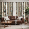 image:imageAmbesonne Birds and Nature Curtains Muted Tone Leafy Floral Huddles with Hummingbirds Urban Jungle Window Treatments 2 Panel Set for Living Room Bedroom Pair of  28 x 63 Blue Grey Dried RoseBrown Tan and Sea Blue