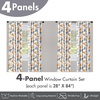 image:imageAmbesonne Birds and Nature Curtains Muted Tone Leafy Floral Huddles with Hummingbirds Urban Jungle Window Treatments 2 Panel Set for Living Room Bedroom Pair of  28 x 63 Blue Grey Dried RoseWhite Orange