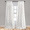 image:imageAmbesonne Birds and Nature Curtains Muted Tone Leafy Floral Huddles with Hummingbirds Urban Jungle Window Treatments 2 Panel Set for Living Room Bedroom Pair of  28 x 63 Blue Grey Dried RoseOrange Grey