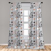 image:imageAmbesonne Birds and Nature Curtains Muted Tone Leafy Floral Huddles with Hummingbirds Urban Jungle Window Treatments 2 Panel Set for Living Room Bedroom Pair of  28 x 63 Blue Grey Dried RoseBlack Grey