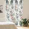 image:imageAmbesonne Birds and Nature Curtains Muted Tone Leafy Floral Huddles with Hummingbirds Urban Jungle Window Treatments 2 Panel Set for Living Room Bedroom Pair of  28 x 63 Blue Grey Dried RoseBlue Grey Dried Rose
