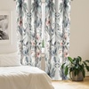 image:imageAmbesonne Birds and Nature Curtains Muted Tone Leafy Floral Huddles with Hummingbirds Urban Jungle Window Treatments 2 Panel Set for Living Room Bedroom Pair of  28 x 63 Blue Grey Dried RoseBlue Grey Dried Rose