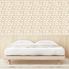 image:imageAmbesonne Blush Pink Peel amp Stick Wallpaper for Home Geometric Pattern with Diamond Check Modern Triangles Futuristic Art SelfAdhesive Living Room Kitchen Accent 13 x 100 Pale Mustard and BlushTan White