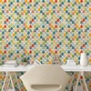 image:imageAmbesonne Blush Pink Peel amp Stick Wallpaper for Home Geometric Pattern with Diamond Check Modern Triangles Futuristic Art SelfAdhesive Living Room Kitchen Accent 13 x 100 Pale Mustard and BlushGreen Multicolor