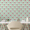 image:imageAmbesonne Blush Pink Peel amp Stick Wallpaper for Home Geometric Pattern with Diamond Check Modern Triangles Futuristic Art SelfAdhesive Living Room Kitchen Accent 13 x 100 Pale Mustard and BlushPale Teal Coral Cream