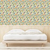 image:imageAmbesonne Blush Pink Peel amp Stick Wallpaper for Home Geometric Pattern with Diamond Check Modern Triangles Futuristic Art SelfAdhesive Living Room Kitchen Accent 13 x 100 Pale Mustard and BlushGreen Multicolor