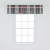 image:imageAmbesonne Buffalo Plaid Window Valance Pack of 2 Modern Tartan Design with Gentle Lines Classic Timbermen Pattern Rod Pocket Curtain Valances Kitchen Bedroom 54 X 12Pink and Grey