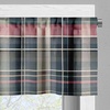 image:imageAmbesonne Buffalo Plaid Window Valance Pack of 2 Modern Tartan Design with Gentle Lines Classic Timbermen Pattern Rod Pocket Curtain Valances Kitchen Bedroom 54 X 12Pink and Grey